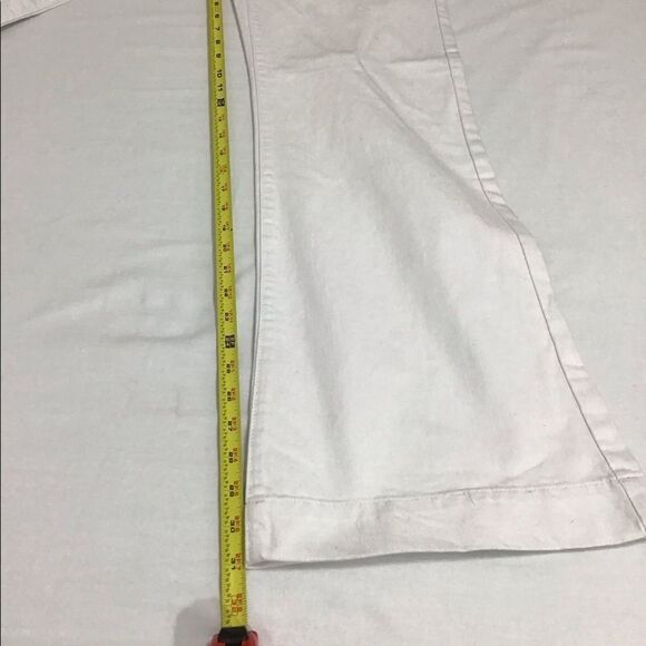 Tex By Max Azria White Low Rise Bohemian Style Flare Leg Jeans Size 27 - Picture 10 of 12